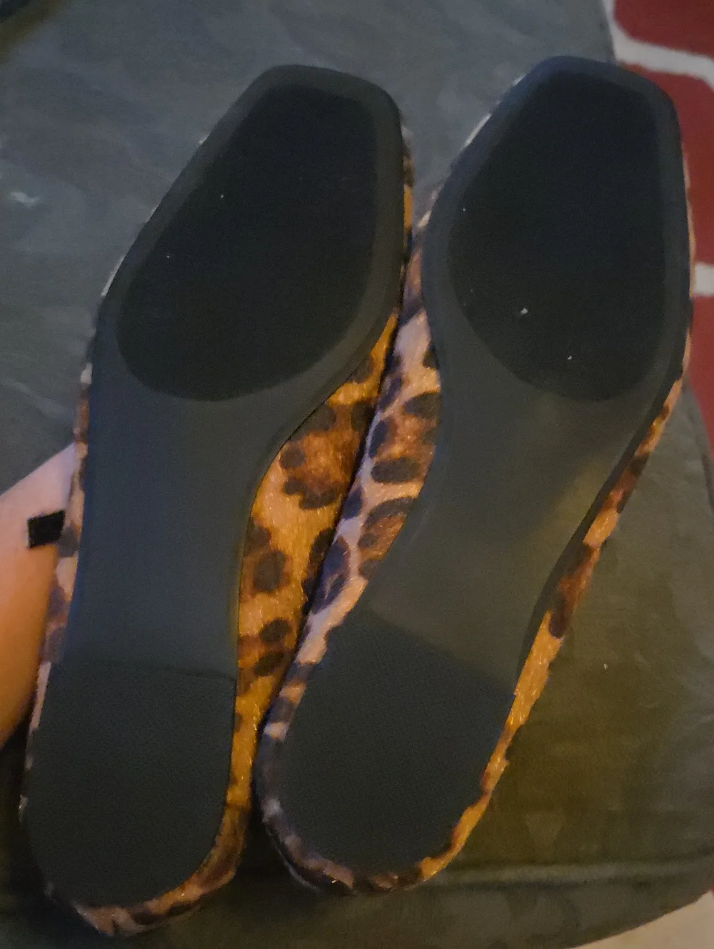 JustFab Ellidy Leopard Mary Jane Flats